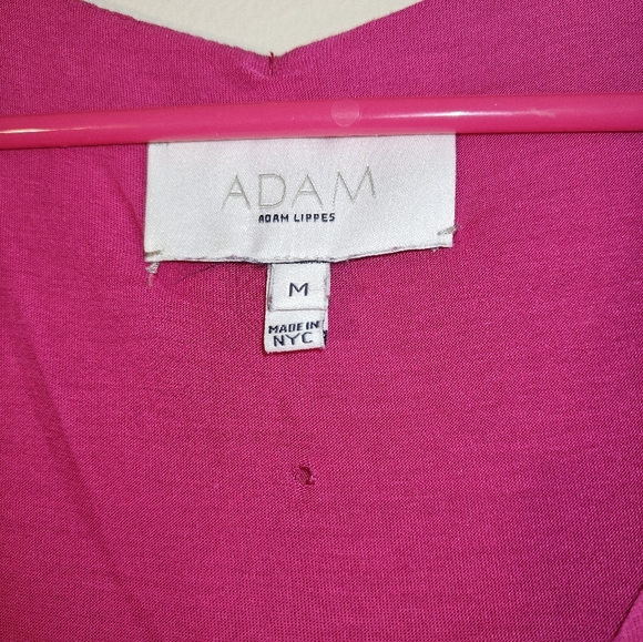 Adam Lippes Sz Medium Asymetrical  Handkerchief Dress Pink Loose Fit Sleeveless - Picture 5 of 7